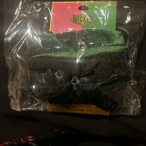Dickies Green and Black Scrunchie Set
